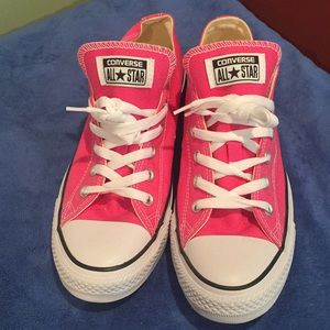 Bright Pink Converse Sneakers